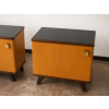 drewniane szafki nocne Mid-Century Modern komplet 2 sztuki