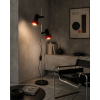 Metalowa lampa podłogowa retro dwa reflektory