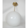 lampa wisząca szkło mleczne kula 25 cm