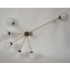 lampa wisząca mid century kula szkło