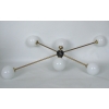 Vintage lampa sufitowa Stilnovo brass