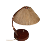 Oryginalna szwajcarska lampa vintage z abażurem sznurkowym