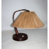 Tekowa lampa stołowa vintage do salonu