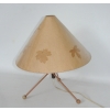 Stylowa lampka retro z drewna i stali lata 60