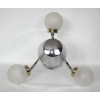 Szklana lampa sufitowa retro styl modernistyczny