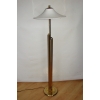 Lampa Art Deco – detal łączenia mosiądzu i metalu