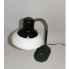 vintage lampa metalowa ze szklanym kloszem