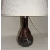lampa stołowa z lat 80 z tkaninowym abażurem