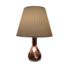 lampa nocna retro ze szkła z abażurem