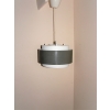Lampa wisząca Saturn proj. Jo Hammerborg – aluminiowa forma o pierścieniowym kształcie, styl Mid-Century.