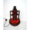 Lampa vintage – detal ceramicznej podstawy