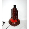Lampa podłogowa retro – zbliżenie na klosz