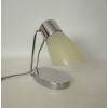 Lampka biurkowa Drupol z Czechosłowacji, lata 60., chromowany metal i szklany klosz
