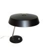 Lampa biurkowa VEB z lat 70, metal, klosz 34 cm