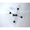 Lampa wisząca retro – nowoczesna forma z pięcioma ramionami w stylu lat 70.