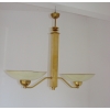 Lampa sufitowa z kloszami ze szkła, styl Art Deco