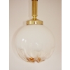 Lampa wisząca mid-century modern – szkło i mosiądz