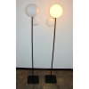 Komplet dwóch minimalistycznych lamp podłogowych – lata 90.