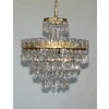 Kryształowy żyrandol z lat 60 w bardzo dobrym stanie