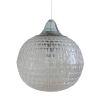 Szklana lampa wisząca w stylu mid century
