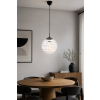 Szklana lampa sufitowa vintage lata 70