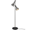 Lampa podłogowa Fisher z lat 70. chromowana 2x E27