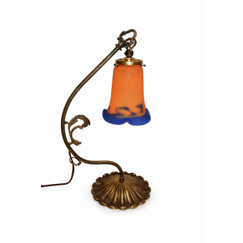 lampa secesyjna mosiądz szkło