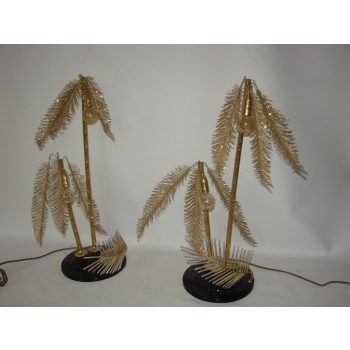 lampy nocne vintage palm tree style