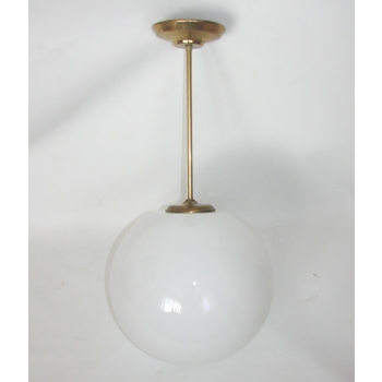 vintage lampa sufitowa lata 50 szklana kula