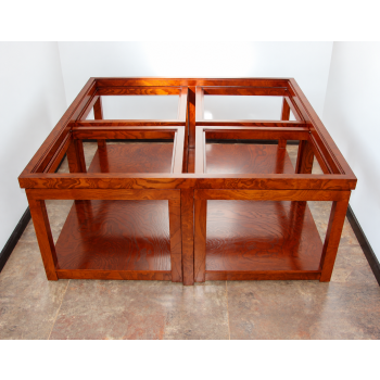 Drewniany stolik modułowy Roche Bobois vintage