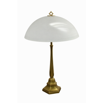 mosiężna lampa art deco lata 40