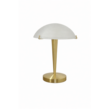 lampka stołowa modern złota podstawa szkło