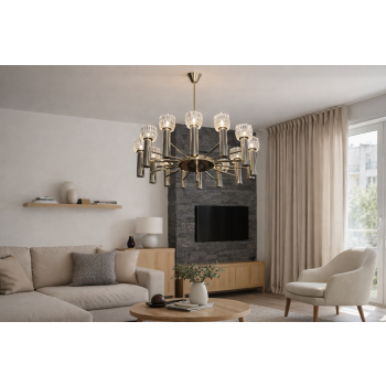 żyrandol do salonu vintage