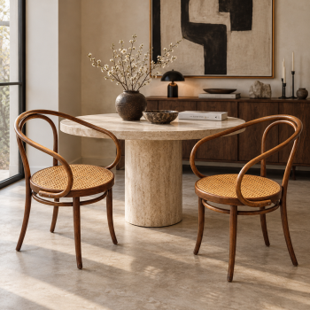 Fotele Thonet B9/209 z plecionką wiedeńską