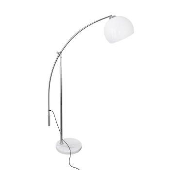 lampa podłogowa vintage lata 90 chrom marmur