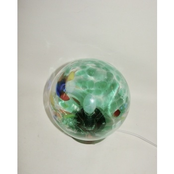 lampka nocna szkło kolorowe kula