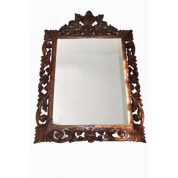 antyczne lustro w rzeźbionej ramie drewno