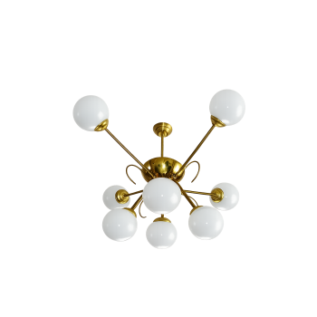 Żyrandol Sputnik lata 60 – widok całości