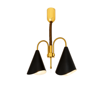 Lampa wisząca Mid-Century Modern z lat 70.