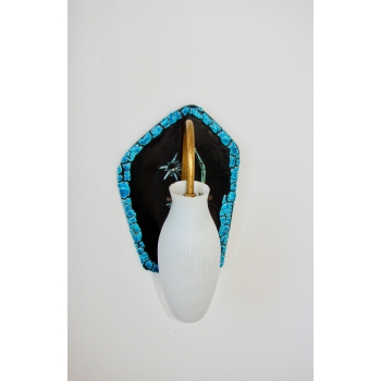 Ceramiczna lampa ścienna 60s