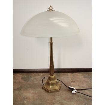 mosiężna lampa art deco lata 40