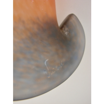 lampa wisząca art deco lata 30 mosiądz szkło