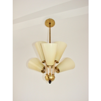 Żyrandol 6xE27 Czechosłowacja