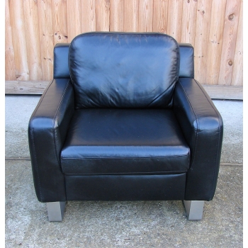 Fotel skórzany Musterring Niemcy oryginalny design