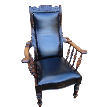 Dębowy fotel vintage – detale stolarskie