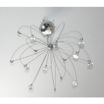 lampa wisząca rozgałęziona chromowana