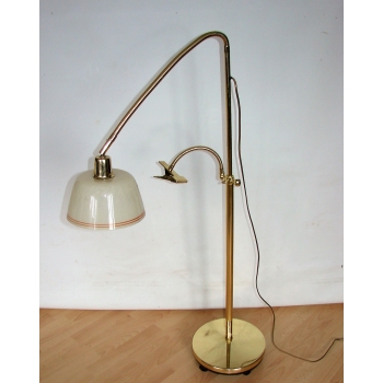 oryginalna lampa podłogowa z lat 70 metal mosiądzowany