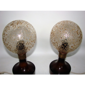 Oryginalne lampy ceramiczne z dekoracyjnym szkłem formowanym