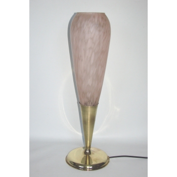 Mosiężna lampa vintage do salonu lub sypialni