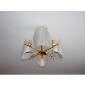 Żyrandol vintage z nową elektryką, lata 70., 42 cm wysokości